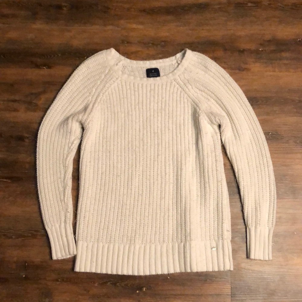 White American eagle sweater